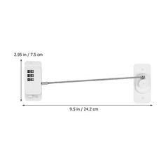 3Pcs Combination Fridge Locks Durable Safety Cabinet Locks with No-Drill Setup