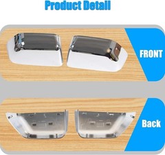 Chrome Plated Mirror Covers Caps Fit for Ford Super Duty 2017-2025 F-250 F-350 2