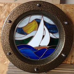 PORTHOLE FOR DOOR STAINLESS STEEL phi 350 mm COLORFUL