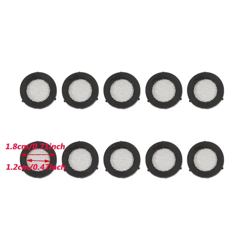 10Pcs Rubber Gasket with Net 4/6″ Shower Head Filter Plumbing Hose Seal Faucet R