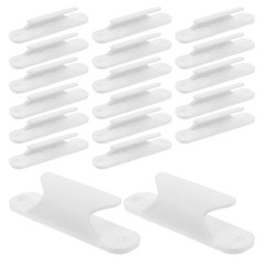 20 Pcs Plastic Sliding Window Handle Punch-free Drawer Handles Door for