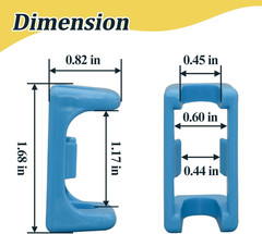 4 Pcs RP60911 Faucet Plumbing Replacement Parts Hose Connector Tool Blue