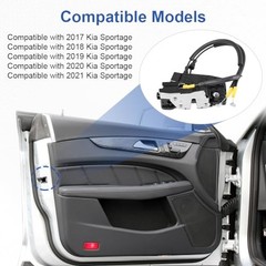 Front Left Power Door Lock Actuator w/Latch Compatible with 2017 2018 2019