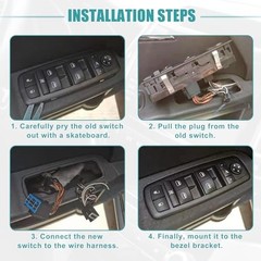 Rear Left Side Master Power Window Switch for Jeep Patriot – Pack of 1