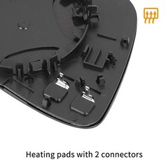 Mirror Glass Heated with Backing Plate Driver Side Left Side Rear View Mirror