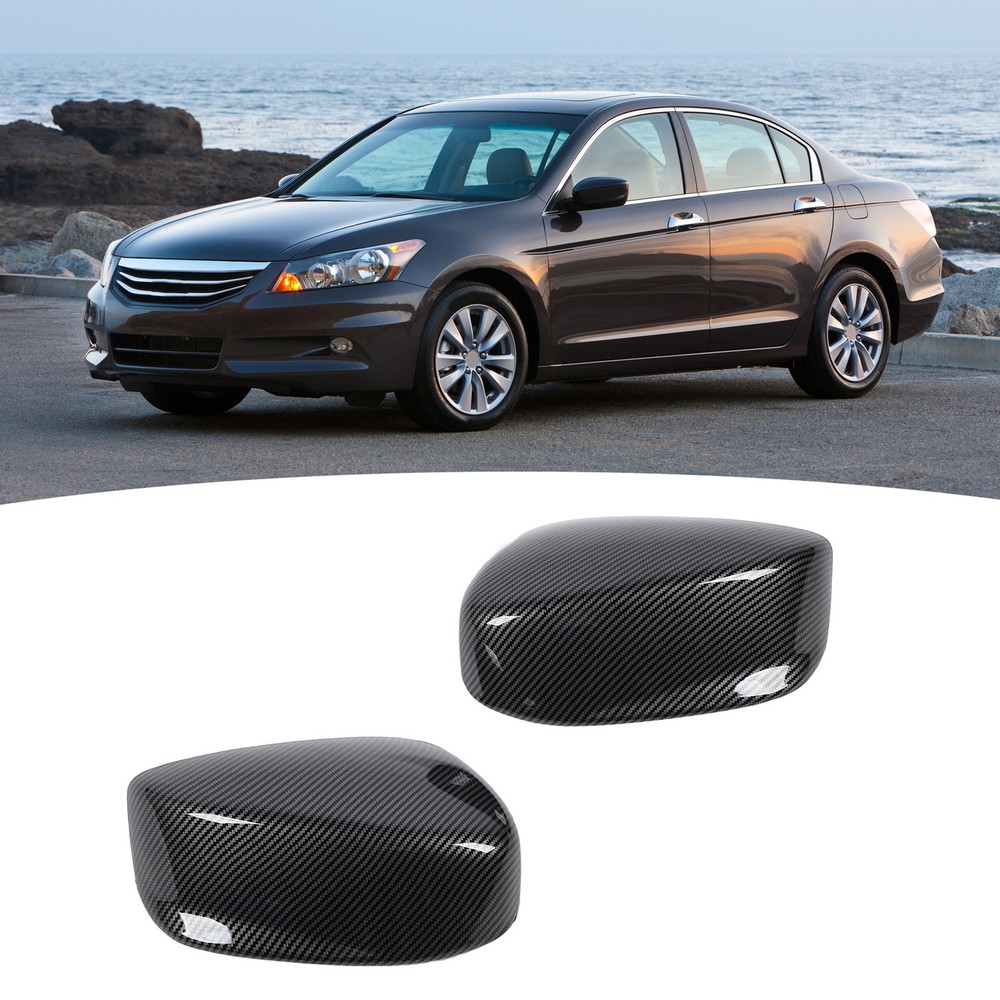 1 Pair Carben Fiber Style Side Mirror Cap Cover For European