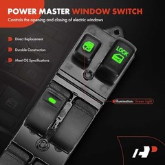 Front Driver Side Electric Master Power Window Switch Compatible with