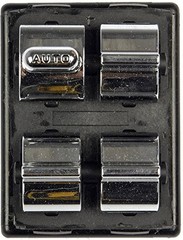 901-028 Front Driver Side Power Window Switch 4 Button Compatible with Select
