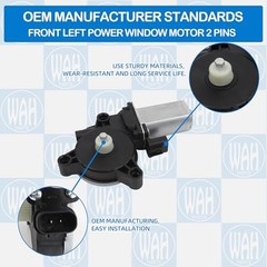 Power Window Motor 2 Pins Compatible with Kia Sportage 2017-2022 Front Left