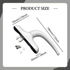 Tilt and Turn Window Handle without Square Spare Parts Sturdy Aluminium Easy to