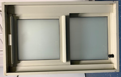 Window, Heavy Aluminum, 32″ x 20″ x 5″ Thick, Horizontal – Vertical installation