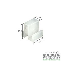 Roller Assembly (Flat) – Sliding Windows, Nylon