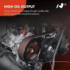 Power Steering Pump, with Pulley, Compatible with Mitsubishi Mirage 1999 2000