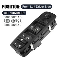 68030826AC Replacement Driver Power Window Switch for Grand Cherokee 11-13