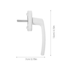 White Aluminum Window Handle Replacement 4.72 Inch Inner Casement Window