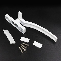 Security Lock White UPVC Window Handle Locking Latch Catch Lock Baby Safety