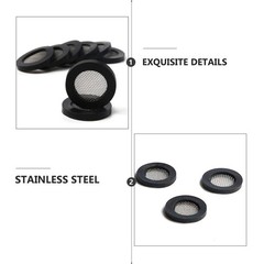 50Pcs Reusable Silicone Bellows Washer with Filter Screen for Plumbing