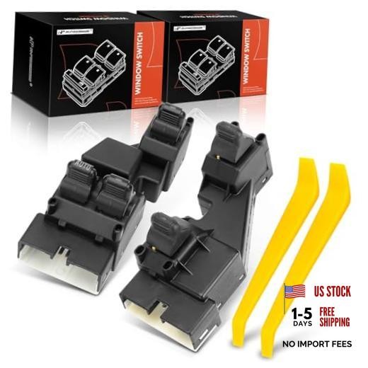 Driver and Passenger Side Power Window Switch Compatible with Dodge Ram 1500
