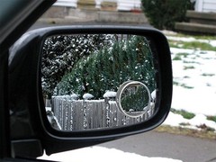 Spot Mirror, 2″ Round HD Glass Convex Aluminum Frame Wide Angle 2″ Round mirror