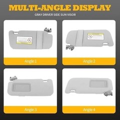 Gray Sun Visor Left Driver Compatible with Corolla 2009 2010 2012 2013