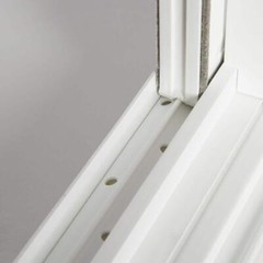 35.5 in. x 23.5 in. Utility Left-Hand Single Slider Vinyl Window Single Glass