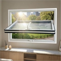 40x24in Windows for houses 360° Rotation Sliding Window Flush Mount Rotating