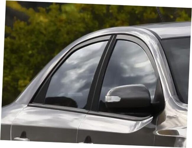 Pillar Post Window Trim Compatible with Kia Forte 2010-2013 Gloss (Black)