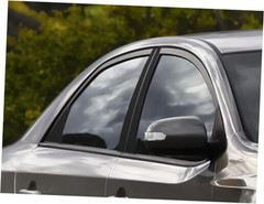 Pillar Post Window Trim Compatible with Kia Forte 2010-2013 Gloss (Black)