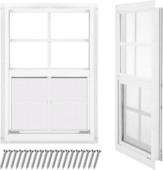 Durable 12″x18″ Sliding Windows – 2 Pack with Tempered Glass for Versatile Use
