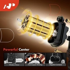 Power Window Regulator with Motor Assembly Fit for Rear Passenger Side