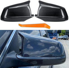 1 Pair Car Side Mirror Covers Caps Replacement for 2010-2013 BMW 5 Series F10 52
