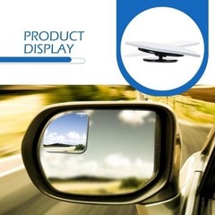 2 PCS Car Blind Spot Mirrors, HD Fan Shaped Glass Frameless Convex Rear View Mir