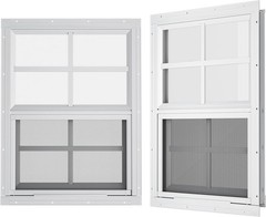 Rust-Resistant White Windows – 18×23 Flush Mount