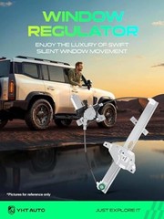 Front Passenger Side Power Window Regulator With 2-Pin Motor Assembly for