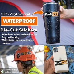 3PCS Waterproof Vinyl Decal Stickers for BBQ Camping Hiking, Size: 3×3 Inches