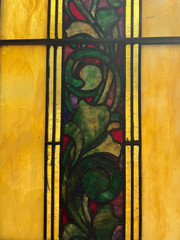 Antique Victorian Stained Glass Windows Set