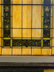 Antique Victorian Stained Glass Windows Set