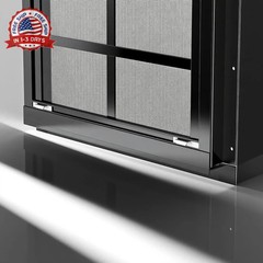 18″ x 27″ Black Shed Windows 2 Pack,Small Windows with Tempered Glass – Flush Mo