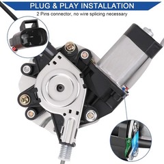 Obaee Front Left Driver Side Power Window Lift Regulator with Motor Assembly