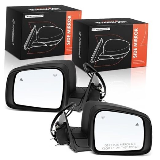 Pair (2) Power Door Mirror – Compatible with Dodge Driver and Passenger Side