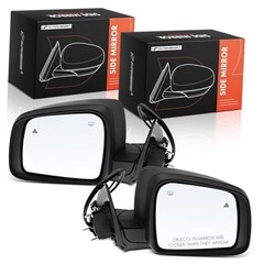 Pair (2) Power Door Mirror – Compatible with Dodge Driver and Passenger Side