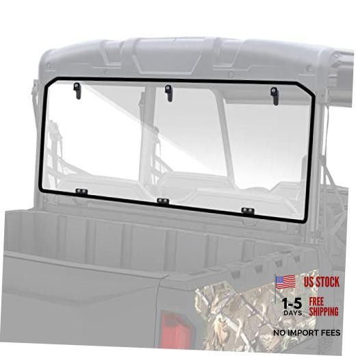 Rear Windshield Compatible with 2015-2026 Polaris Ranger Midsize 570 / Clear