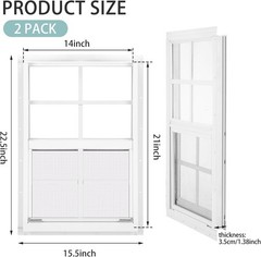Versatile 14”x21” White Windows for Sheds, Barns & Playhouses – Easy Install