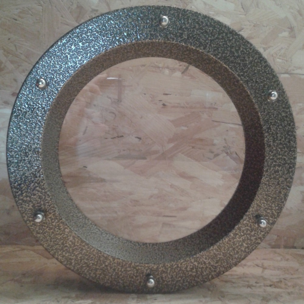 PORTHOLE FOR DOOR phi 350 mm “Old Gold”