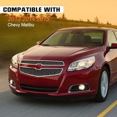 Headlight Assembly Compatible with Chevy Malibu 2013 2014 2015 Driver Left Side