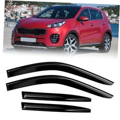 Window Rain Guards Compatible 2017-2022 Kia Sportage 4PC Window Visors Vent