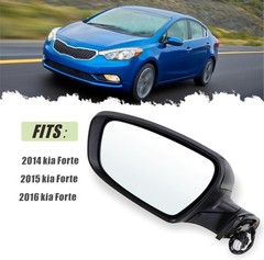 Left Driver side Mirror Compatible with 2014 2015 2016 Kia Forte L-5Pins Black