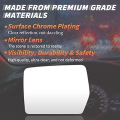 Driver Left Side Power Heated Mirror Glass Fits for 2004-2014 Ford F-150