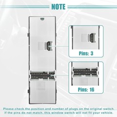 Front Left Driver Side Power Window Switch Fit for Subaru Forester 2014-2016