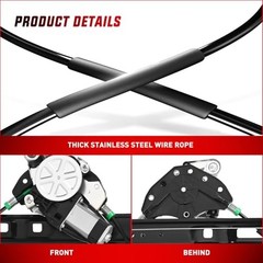 Power Window Regulator/Motor Side Compatible with BMW 741-485 Front Passenger